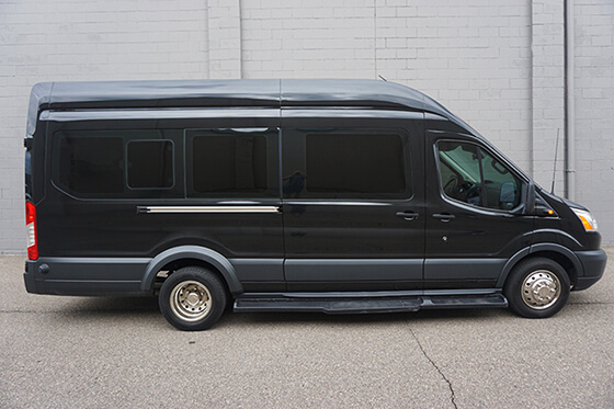 black mercedes van