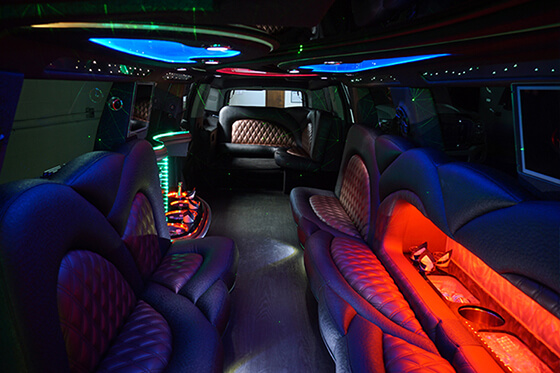 cadillac escalade limo amenities